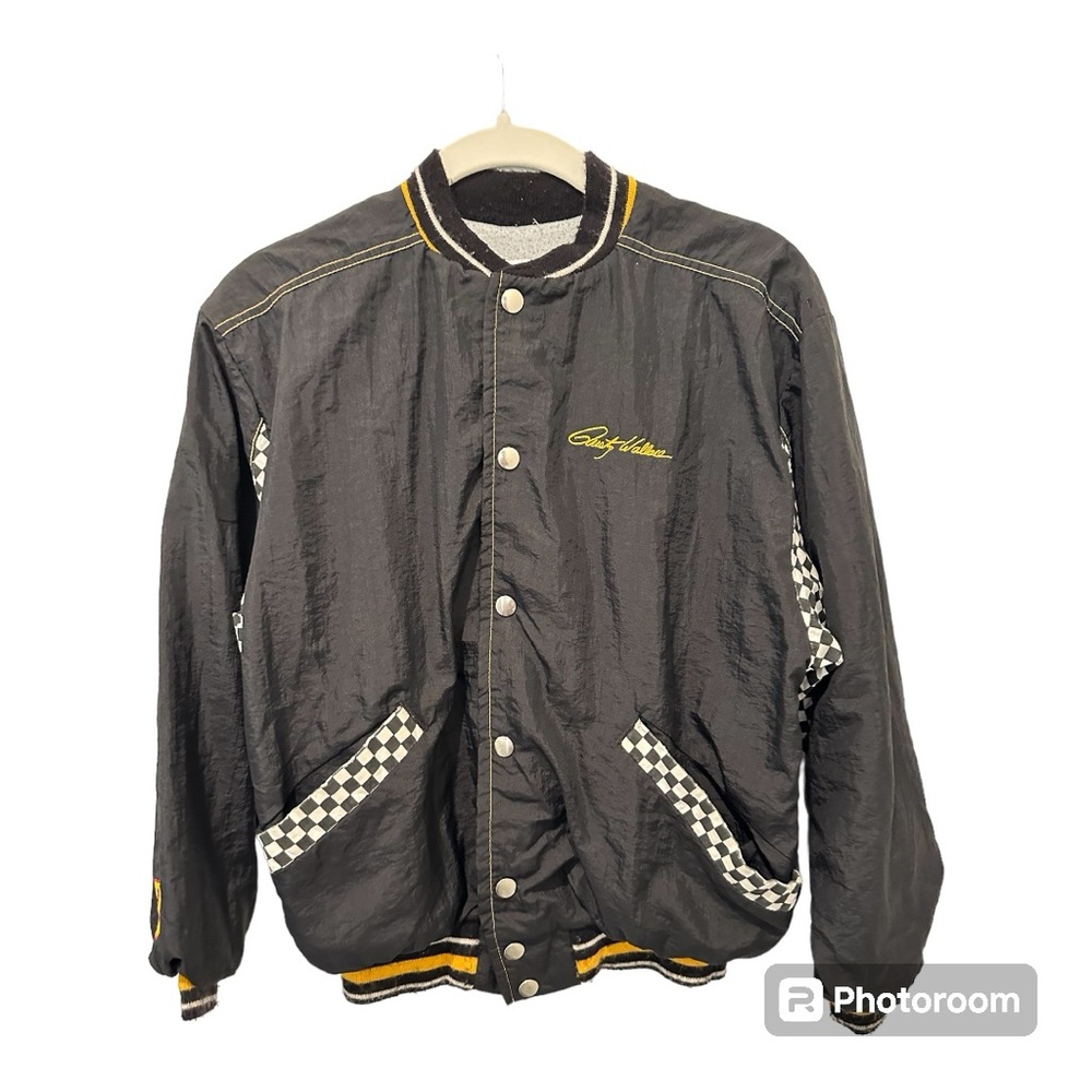 💕HP💕Vintage Rusty Wallace Bomber Jacket Youth Large